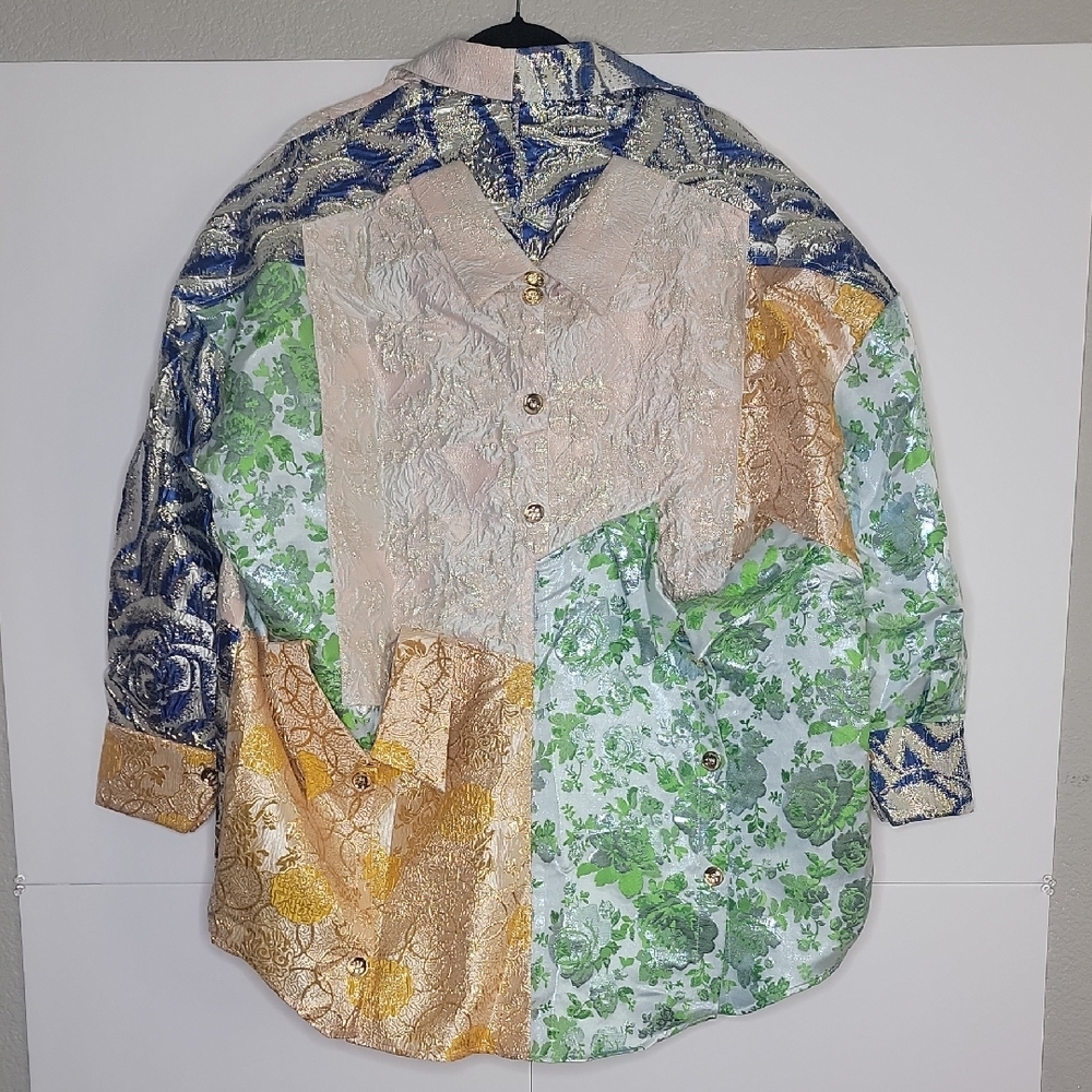 AKIRA Vibrant Patchwork Blazer NWT - image 8